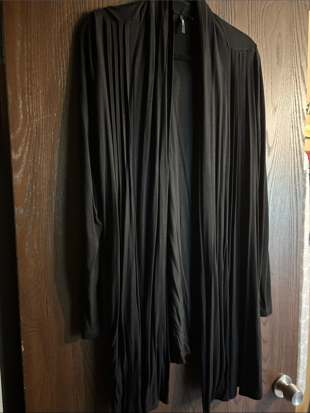 Milano Black Open-Front Cardigan